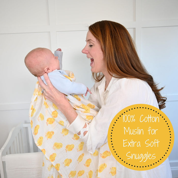 Peep Peep Baby Muslin Chicken Swaddle Blanket