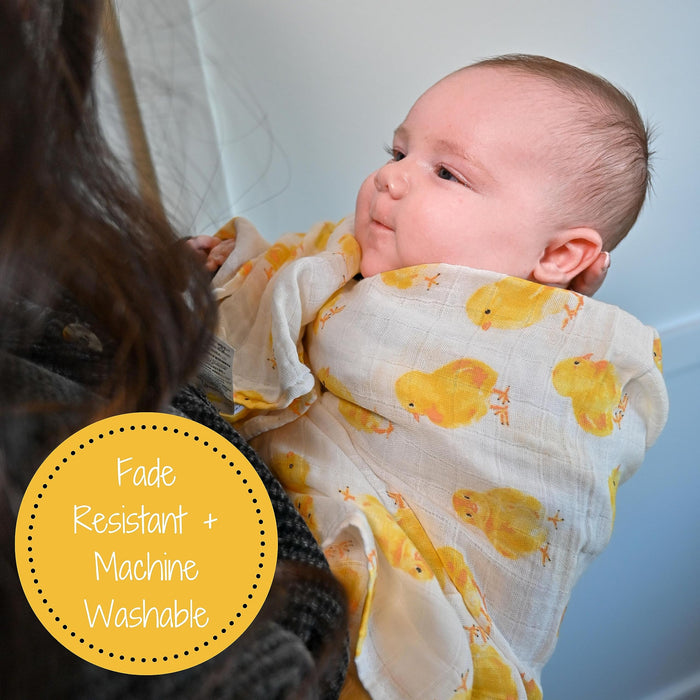 Peep Peep Baby Muslin Chicken Swaddle Blanket