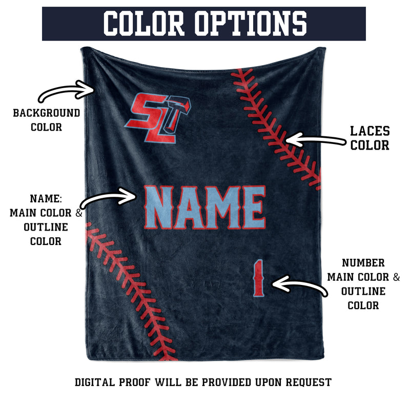 a towel with the name and number on it